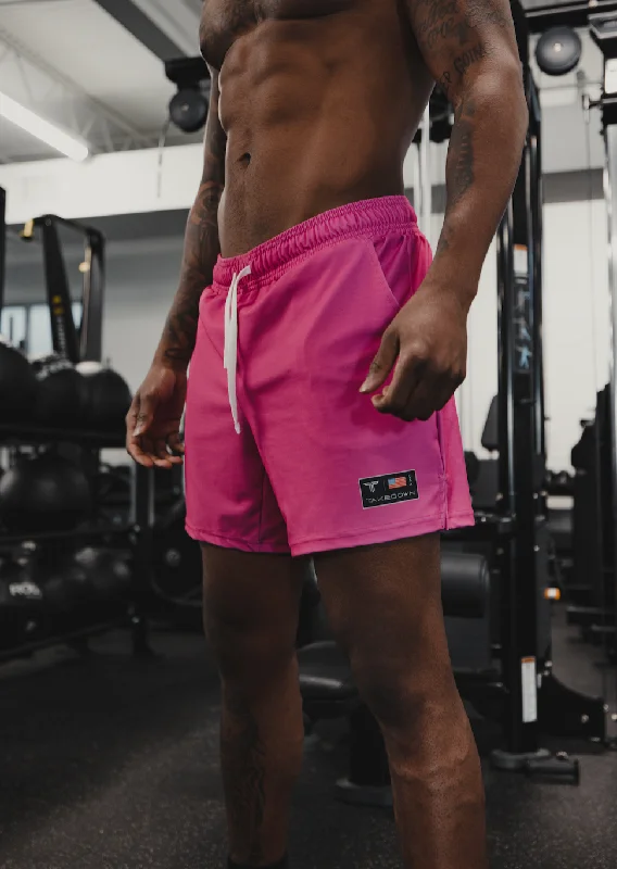 Pop Pink Core Gym Shorts (5"&7" Inseam)