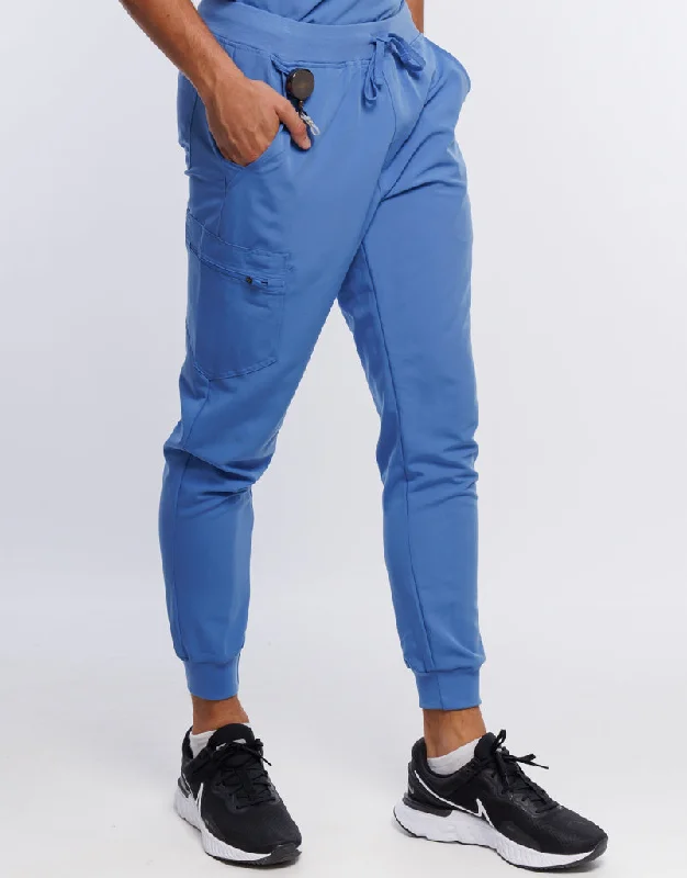 Essential Jogger Scrub Pants - Ceil Blue