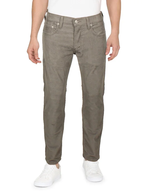 Mens Corduroy Stretch Straight Leg Pants