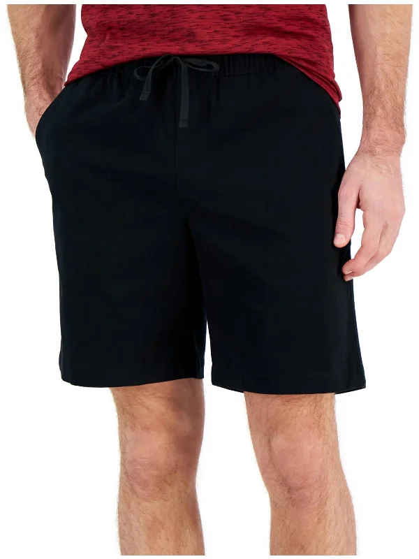 Mens Drawstring Pockets Casual Shorts