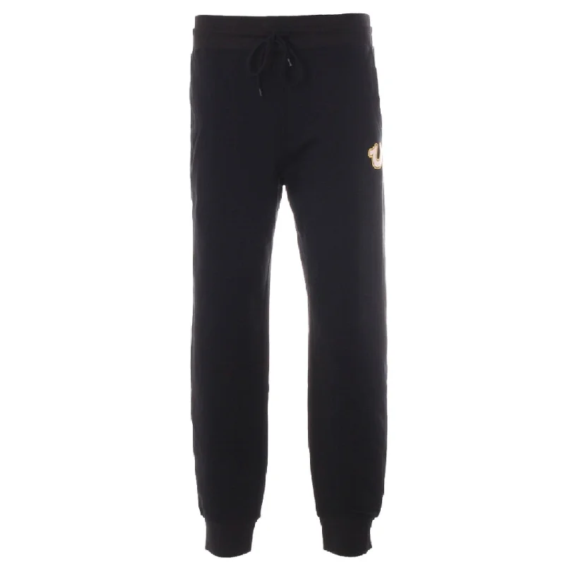 True Religion Horseshoe Puff Jogger Black Sweatpants