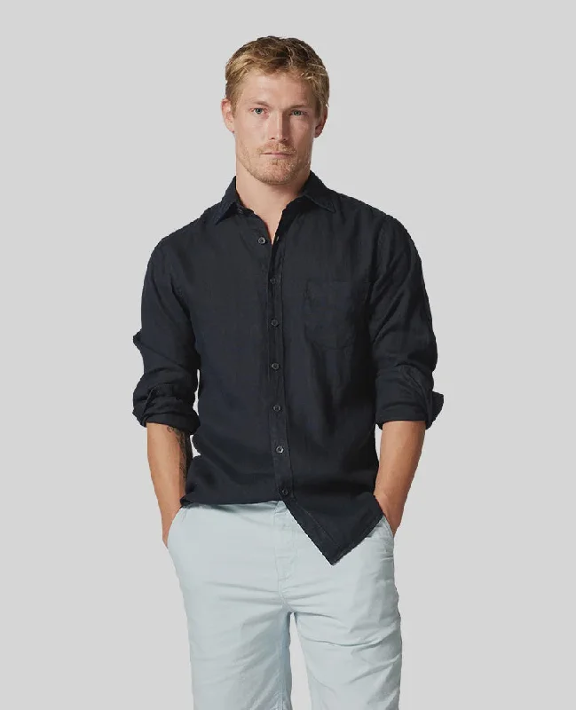 Coromandel Linen Shirt - Midnight