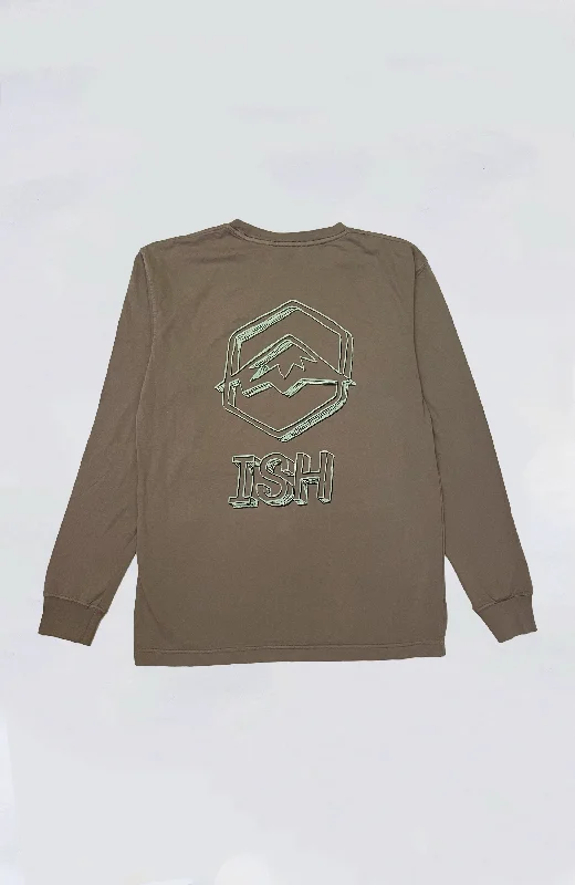 Island Snow Hawaii - IS Hex Sketch Garment Dyed L/S Tee