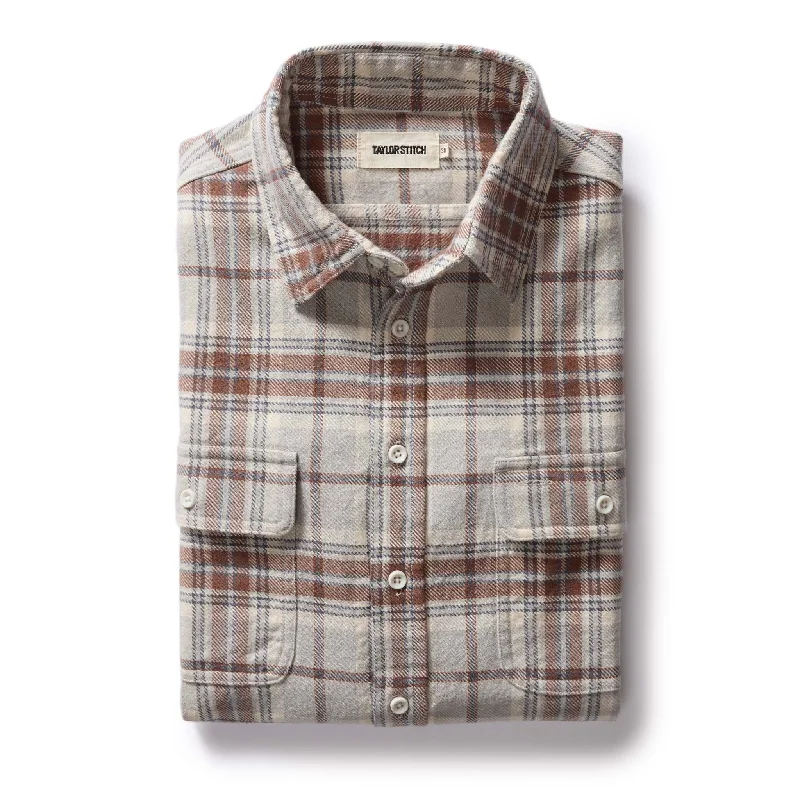 The Ledge Shirt in Redwood Plaid