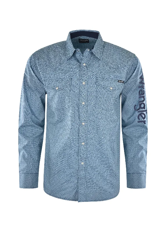 Mens Russell Print L/S Shirt