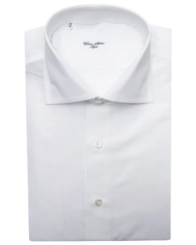 White Heathered Dress Shirt