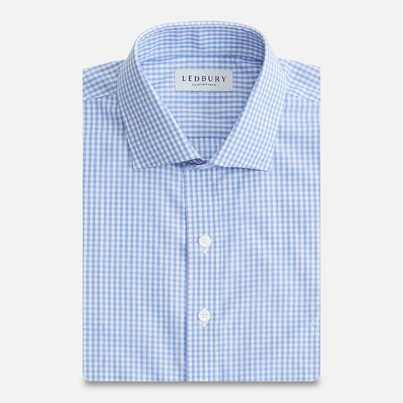 The Blue Wheeler Non Iron Gingham Custom Shirt