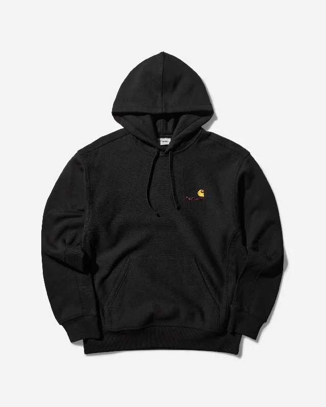 Men's American Script Hoodie Black