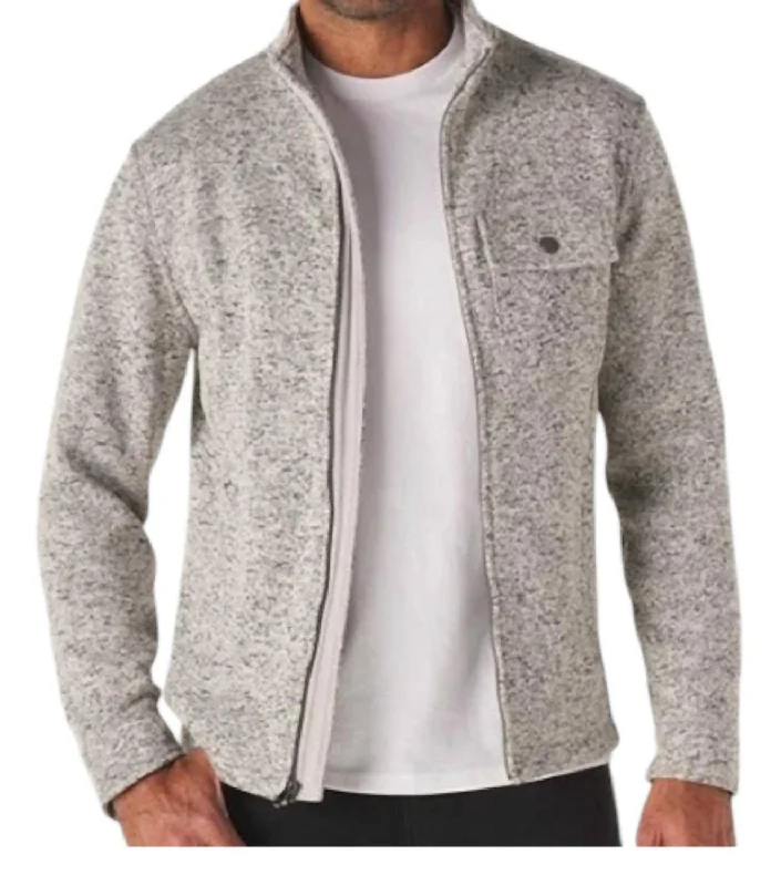 Lincoln Fleece Jacket In Grey