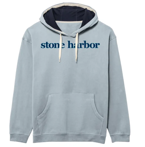 Men's Stone Harbor Peerless DLX Hoodie - Blue Fog/Ombre Blue