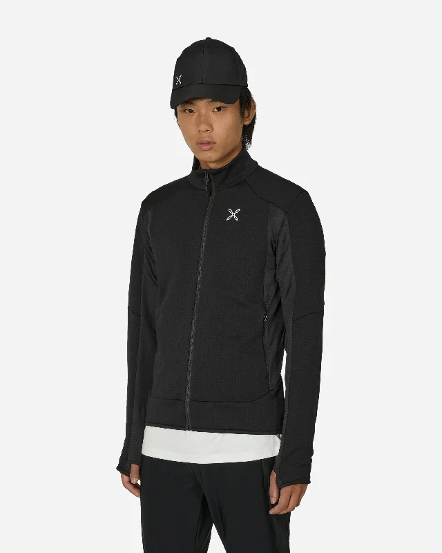 Stretch Color Fleece Jacket Black