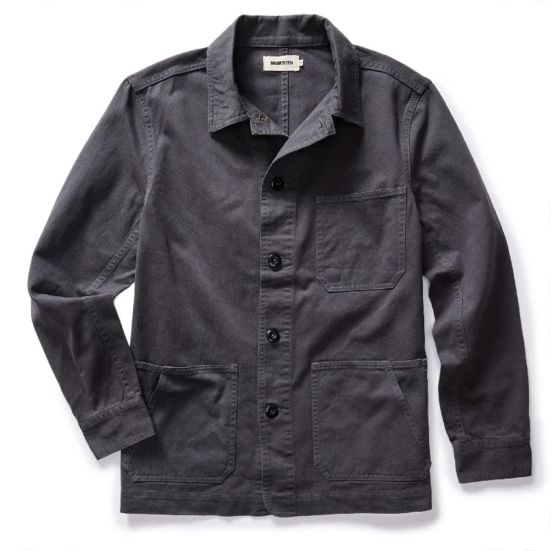 The Ojai Jacket in Organic Charcoal Foundation Twill