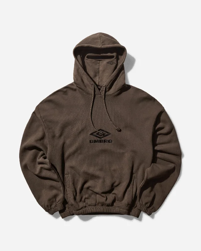 Men's Masked Hoodie Dark Brown