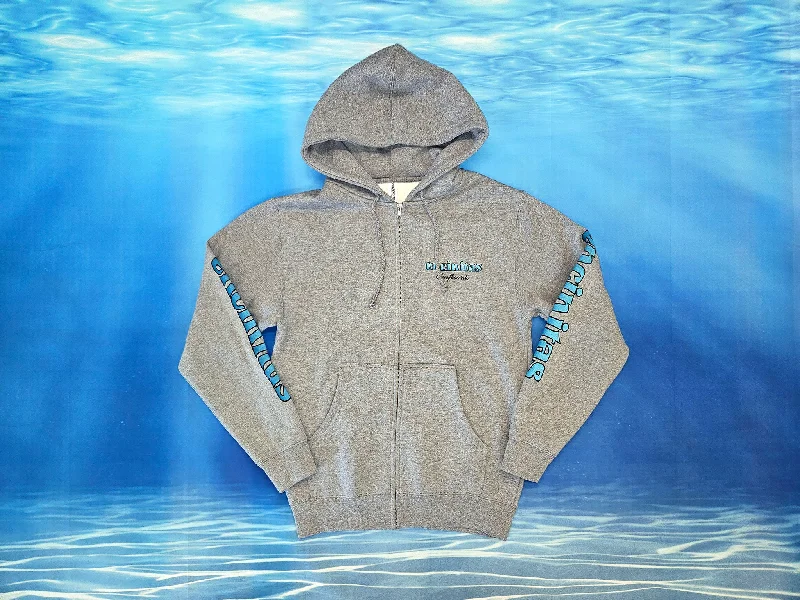 Heavyweight Blue Fade Icon Hooded Zip