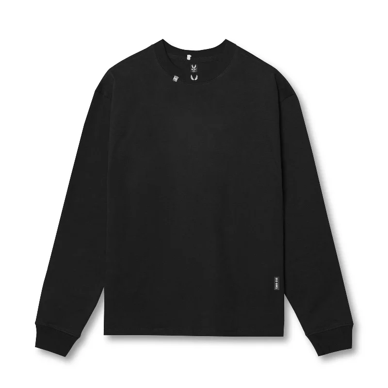 0851. Tech Essential™ Relaxed Long Sleeve - Black