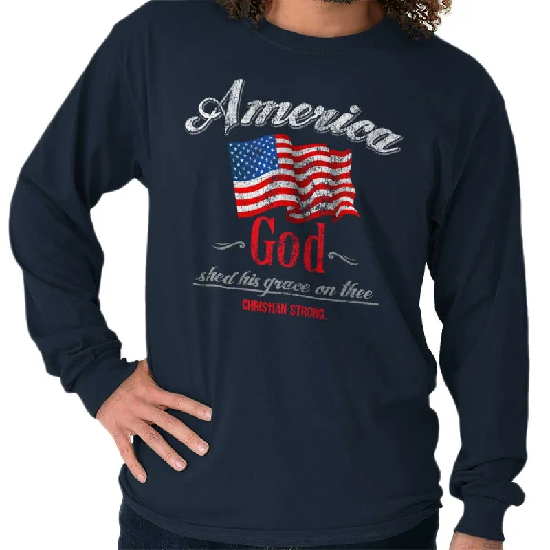 America God Long Sleeve T-Shirt