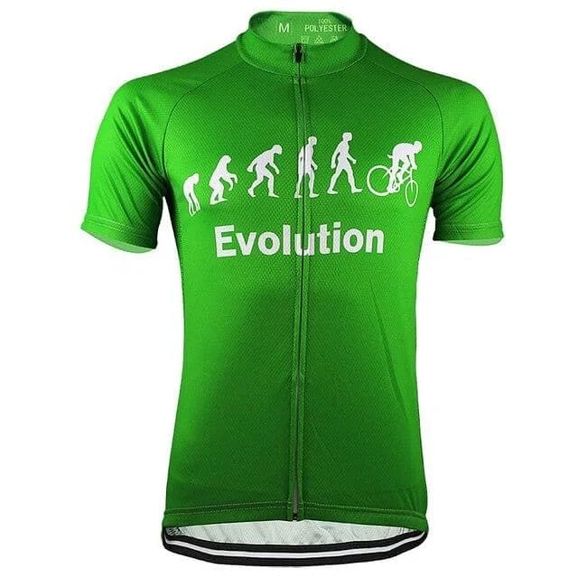 Evolution Of Man Cycling Jersey - Green