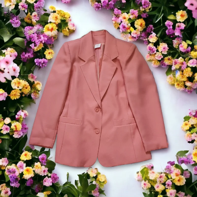 Preloved Blazer - Single Breasted - Bold Pink Oversized Blazer - UK16