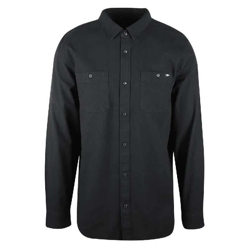 Vans Men's Black Carlow II Denim L/S Woven Shirt (S08)