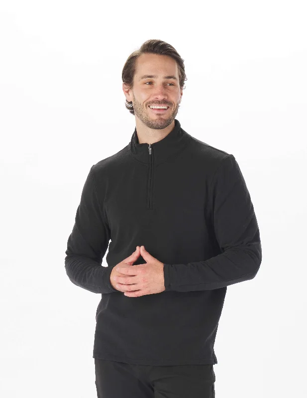 Vertex Quarter Zip: Black