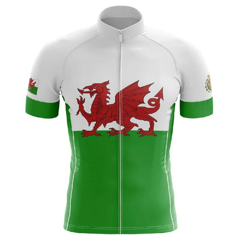 Wales Flag Cycling Jersey (Green, White & Red)