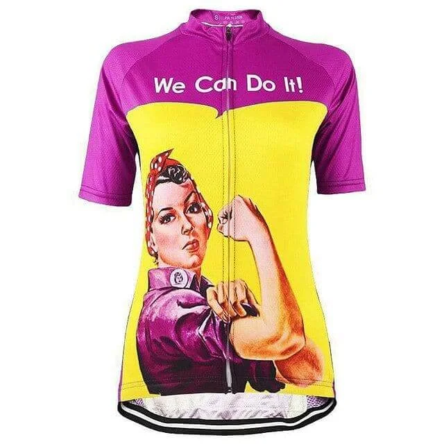 We Can Do It - Pink Cycling Jersey