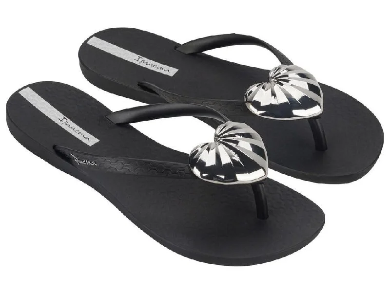 Women's Rhinestone - Embellished Open - Toe Sandals in Silver for a Glamorous Party LookIpanema Sandals