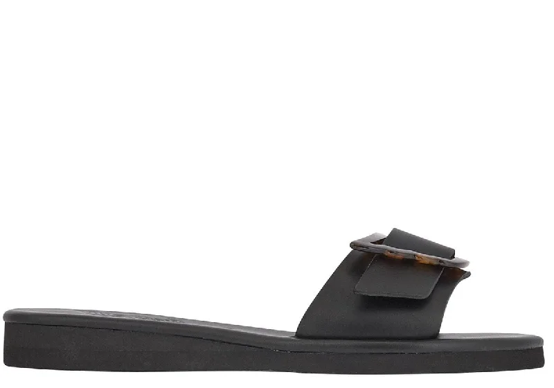 Lightweight Women's Mesh - Paneled Sandals in Yellow for BreathabilityAglaia Buckle Slide Sandals