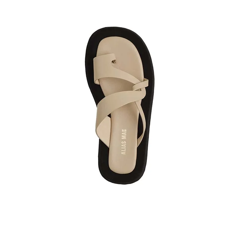 Orthopedic Women's Sandals with Arch Support in Gray for Foot HealthAlias Mae Polo Natural Leather Sandals