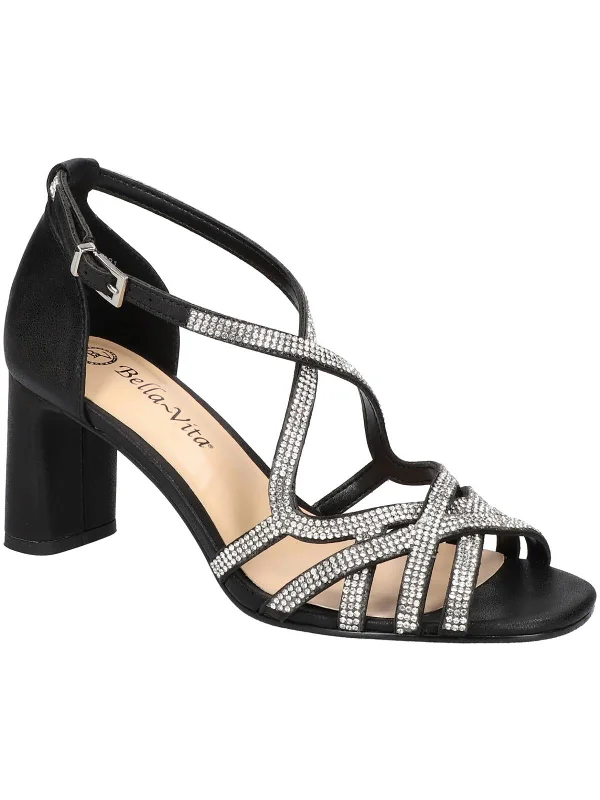 Lightweight Women's Mesh - Paneled Sandals in Yellow for Breathabilityaliette Womens Rhinestone Ankle Strap Heels