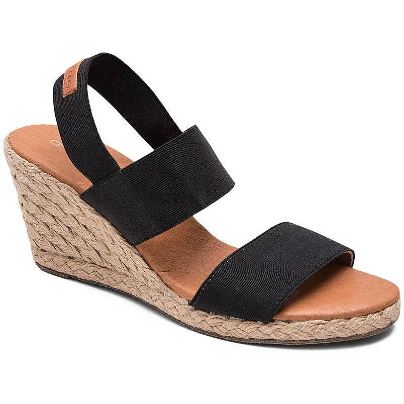 Women's Sandals with a Floral - Printed Upper in Pink for a Feminine Spring LookAndré Assous Womens Allison Stretch Wedge Dress Sandals