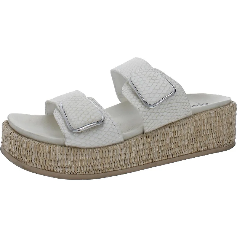 Women's Thong Sandals with a Beaded Design in Multicolor for a Beachy AestheticAnne Klein Womens Vero Adjustable  Platform Sandals