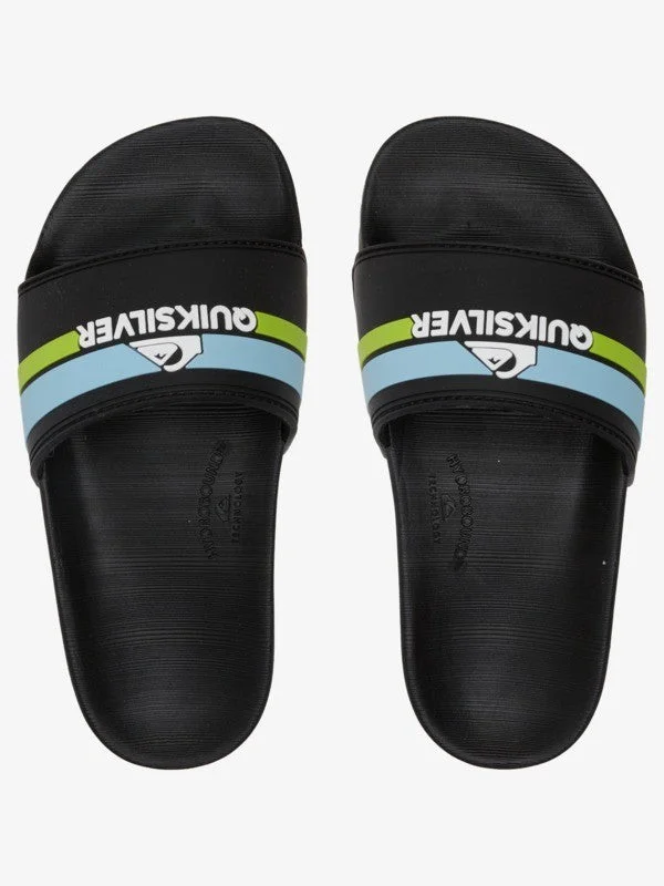 Shock - Absorbing Women's Sandals with a Soft Insole in Black for Active LifestylesQuiksilver Sandals Boys Sliders Water-Friendly Soft