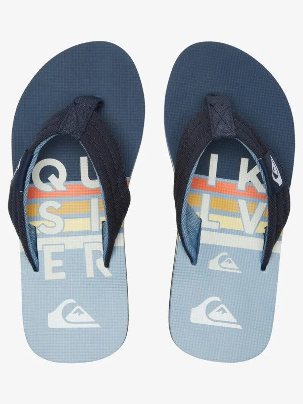 Women's Flat Slide Sandals with a Memory Foam Insole in White for All - Day ComfortQuiksilver Sandals Boy's