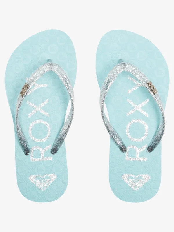 Sustainable Women's Recycled Material Sandals in Beige for Eco - Conscious ShoppersRoxy Sandals Girls