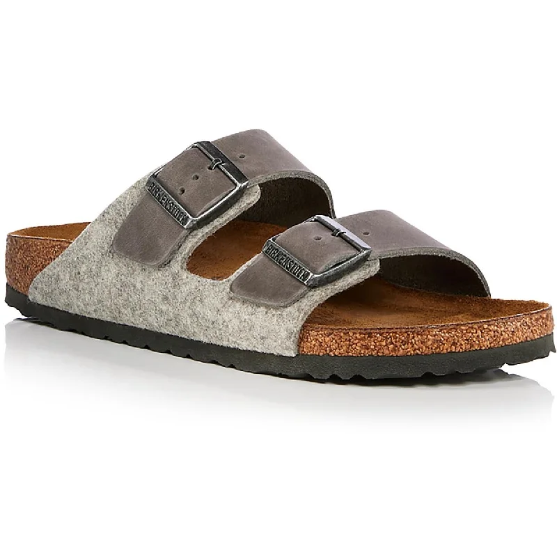 Women's Cork - Soled Espadrille Sandals with a Rope - Trimmed Upper in Navy for a Summer VibeArizona Womens Leather Studded Footbed Sandals