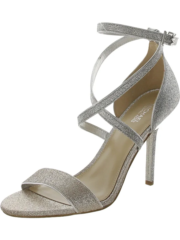 Women's Strappy Gladiator Sandals with Buckle Closures in Tan for a Boho LookAstrid Womens Ankle Strap Open Toe Heels