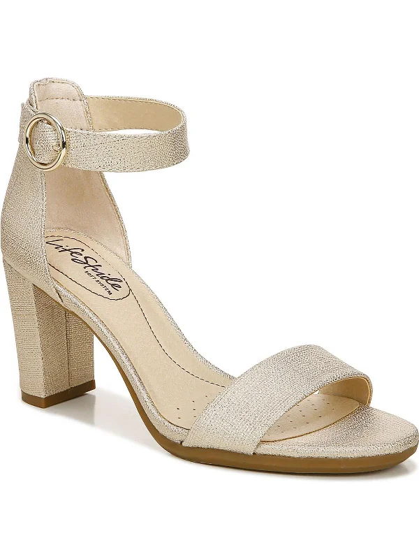 Women's Strappy Gladiator Sandals with Buckle Closures in Tan for a Boho LookAverly Womens Faux Leather Open Toe Heels