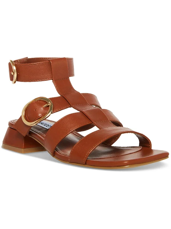 Women's Sandals with a Floral - Printed Upper in Pink for a Feminine Spring LookAylin Womens Leather Square Toe Gladiator Sandals