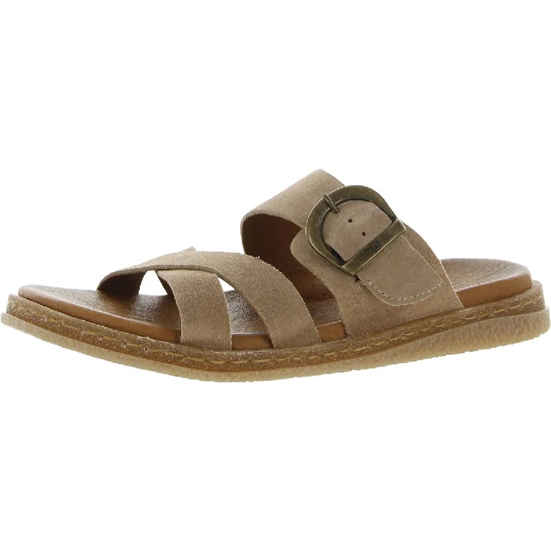 Women's Sandals with a Floral - Printed Upper in Pink for a Feminine Spring LookB.O.C. Womens Caite Suede Footbed Slide Sandals