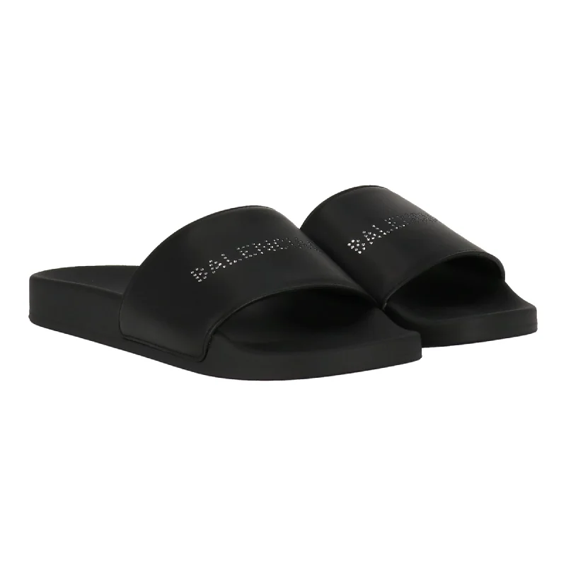 Waterproof Women's Rubber Beach Sandals with Arch Support in Blue for Water ActivitiesBalenciaga Womens Black Sandal