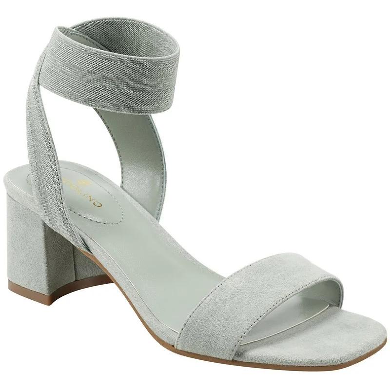 Orthopedic Women's Sandals with Arch Support in Gray for Foot HealthBandolino Womens Kindlie 2 Faux Suede Ankle Strap Heels