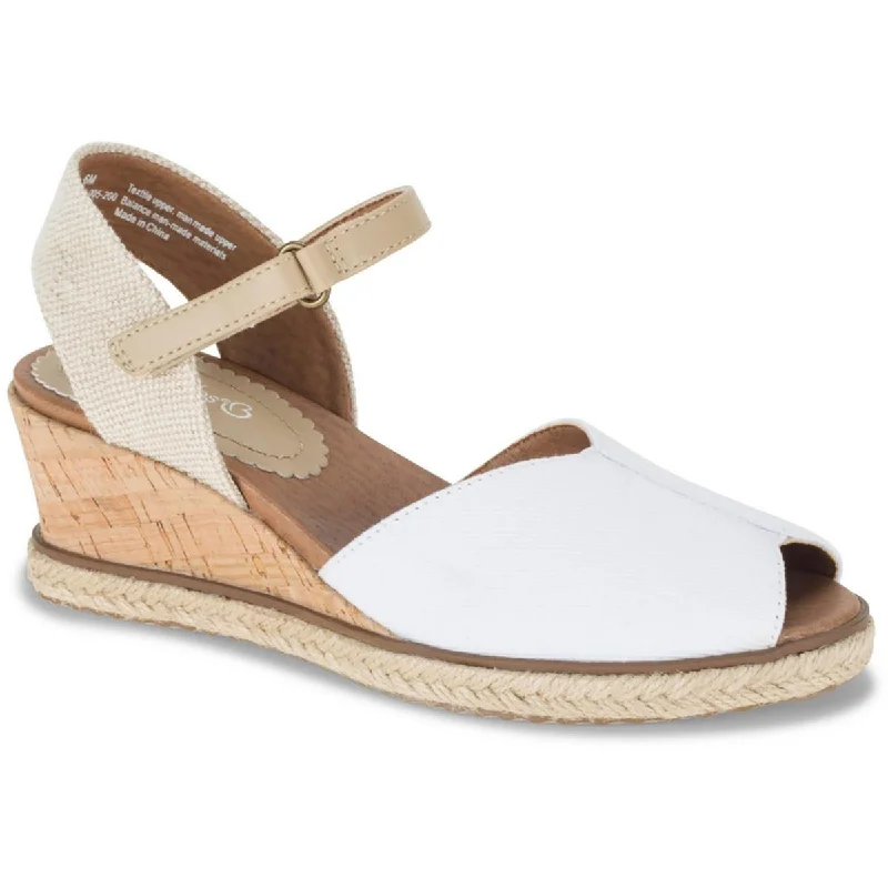 Women's Strappy Gladiator Sandals with Buckle Closures in Tan for a Boho LookBaretraps Womens Odetta Textured Slingack Wedge Sandals