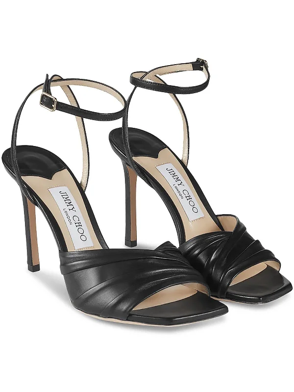 Women's Thong Sandals with a Beaded Design in Multicolor for a Beachy AestheticBasil Womens Leather Square Toe Heels