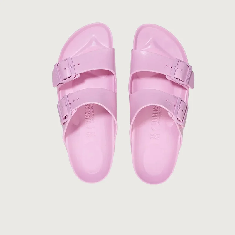 Women's Leather - Strapped Sandals with a Braided Detail in Brown for a Rustic AppealBirkenstock Arizona EVA Fondant Pink Sandals