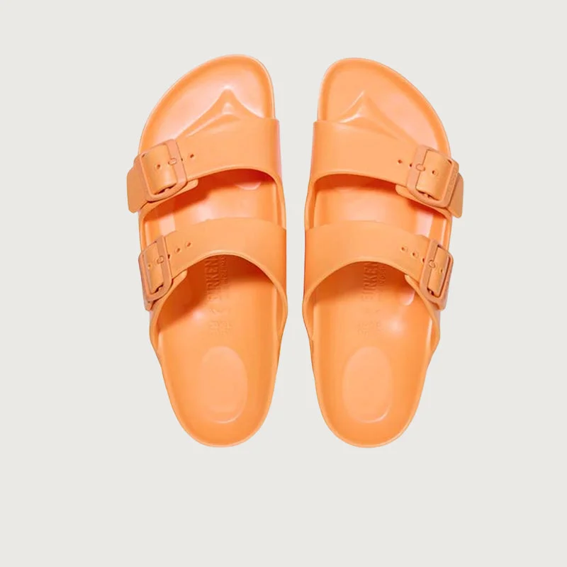 Women's Rhinestone - Embellished Open - Toe Sandals in Silver for a Glamorous Party LookBirkenstock Arizona Papaya Essentials EVA Sandals