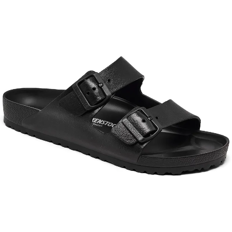 Sustainable Women's Recycled Material Sandals in Beige for Eco - Conscious ShoppersBirkenstock Womens Arizona EVA Slip On Open Toe Slide Sandals