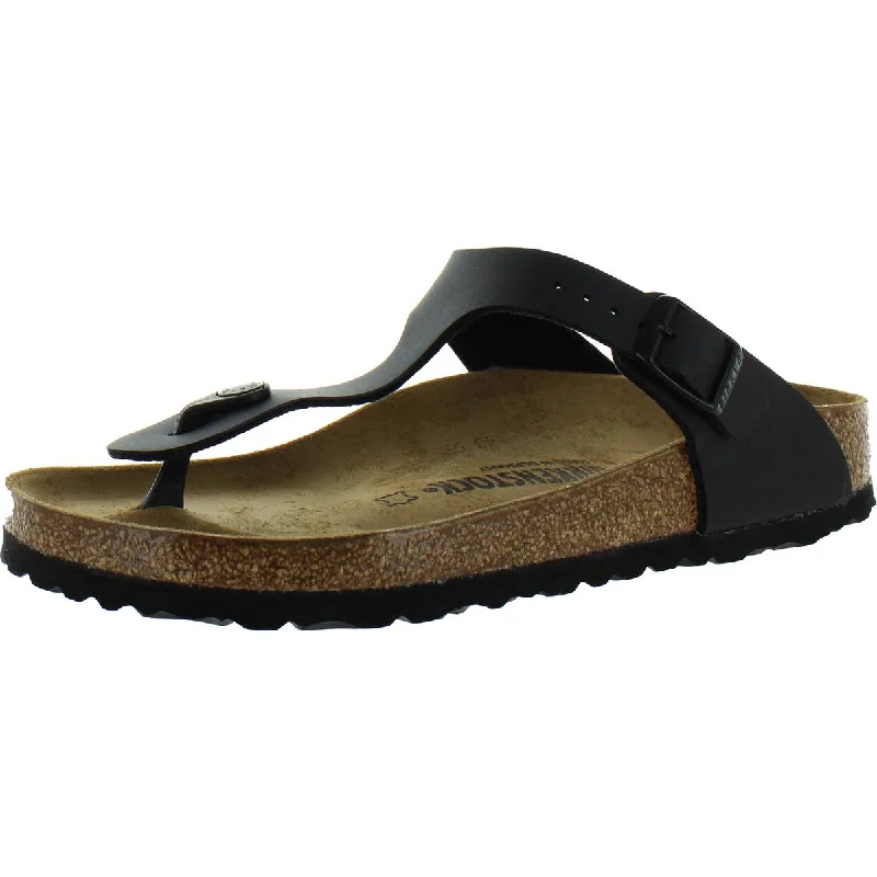 Waterproof Women's Rubber Beach Sandals with Arch Support in Blue for Water ActivitiesBirkenstock Womens Gizeh  Patent Leather Slip On Thong Sandals