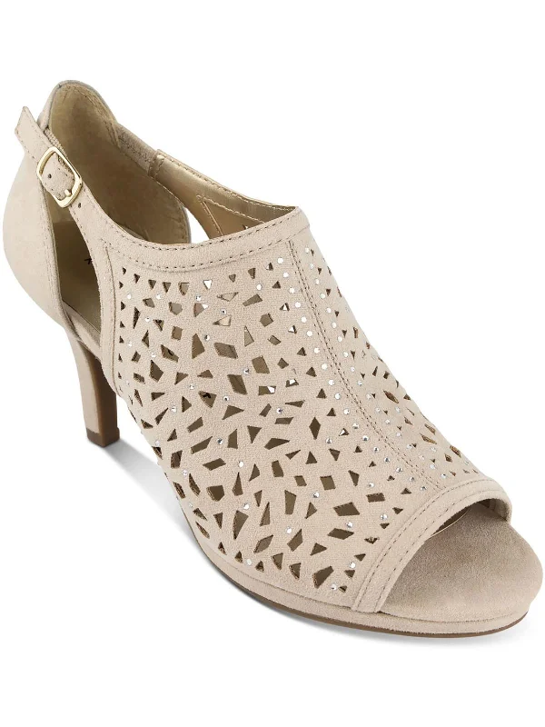 Women's Thong Sandals with a Beaded Design in Multicolor for a Beachy AestheticBlayne Womens Microsuede Embellished Heels