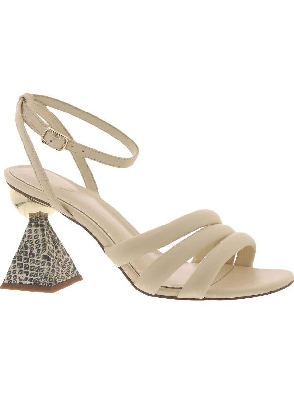 Women's Cork - Soled Espadrille Sandals with a Rope - Trimmed Upper in Navy for a Summer VibeBobbie Womens Strap Ankle Strap Heel Sandals